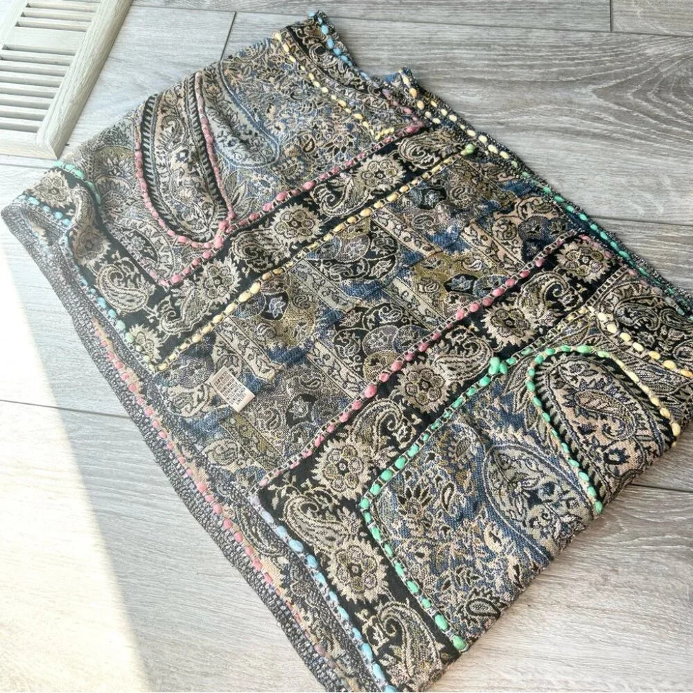 Baba Boho Paisley Colorful Infinity Scarf - Picture 9 of 9